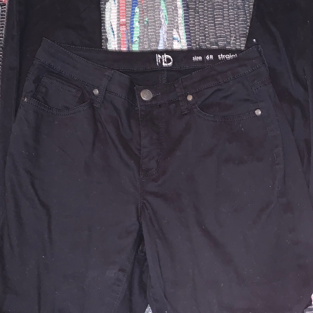 New Directions black straight leg pants
